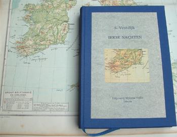 kaft en kaart van Ierse nachten, roman van S. Vestdijk